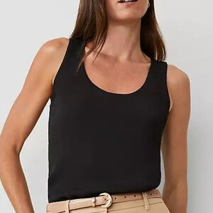 Ann Taylor Mixed Media Jersey Tank size L